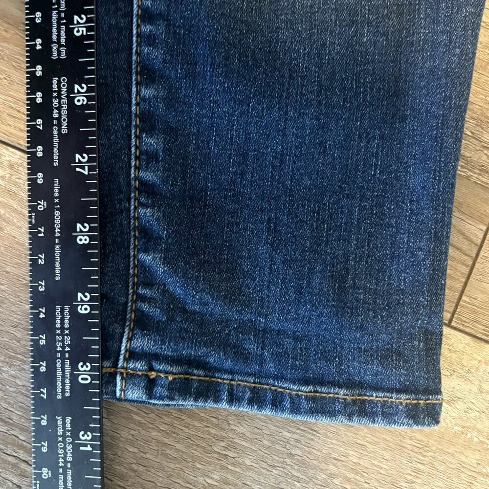 Kut from the Kloth Jeans Womens 10 Toothpick Skinny Blue Dark Wash Stretch Denim - Picture 7 of 10